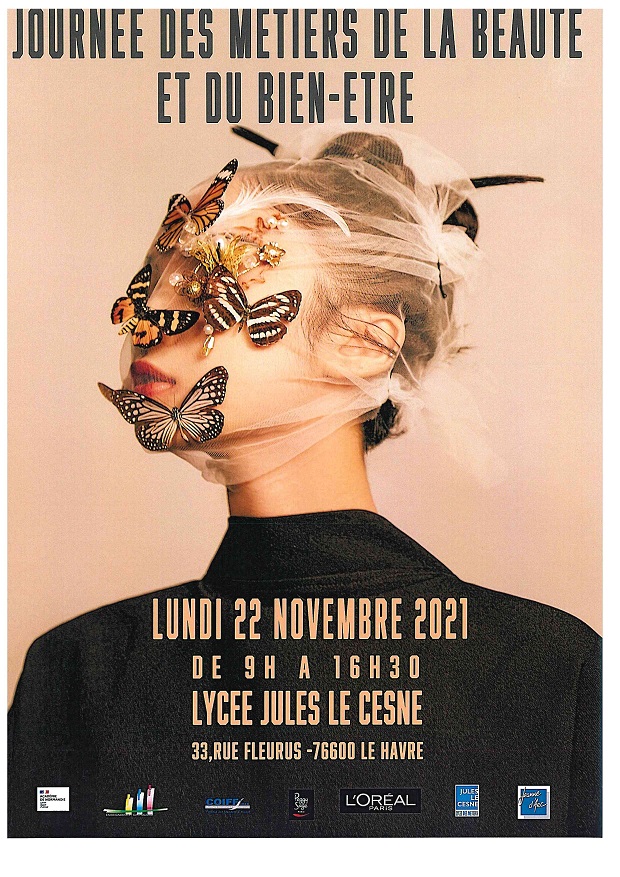 Journée des métiers de la beauté et du bien-être, lundi 22 novembre 2021,j de 9h à 16h30, lycée Jules Le Cesne - 33, rue Fleurus, 76600 Le Havre 