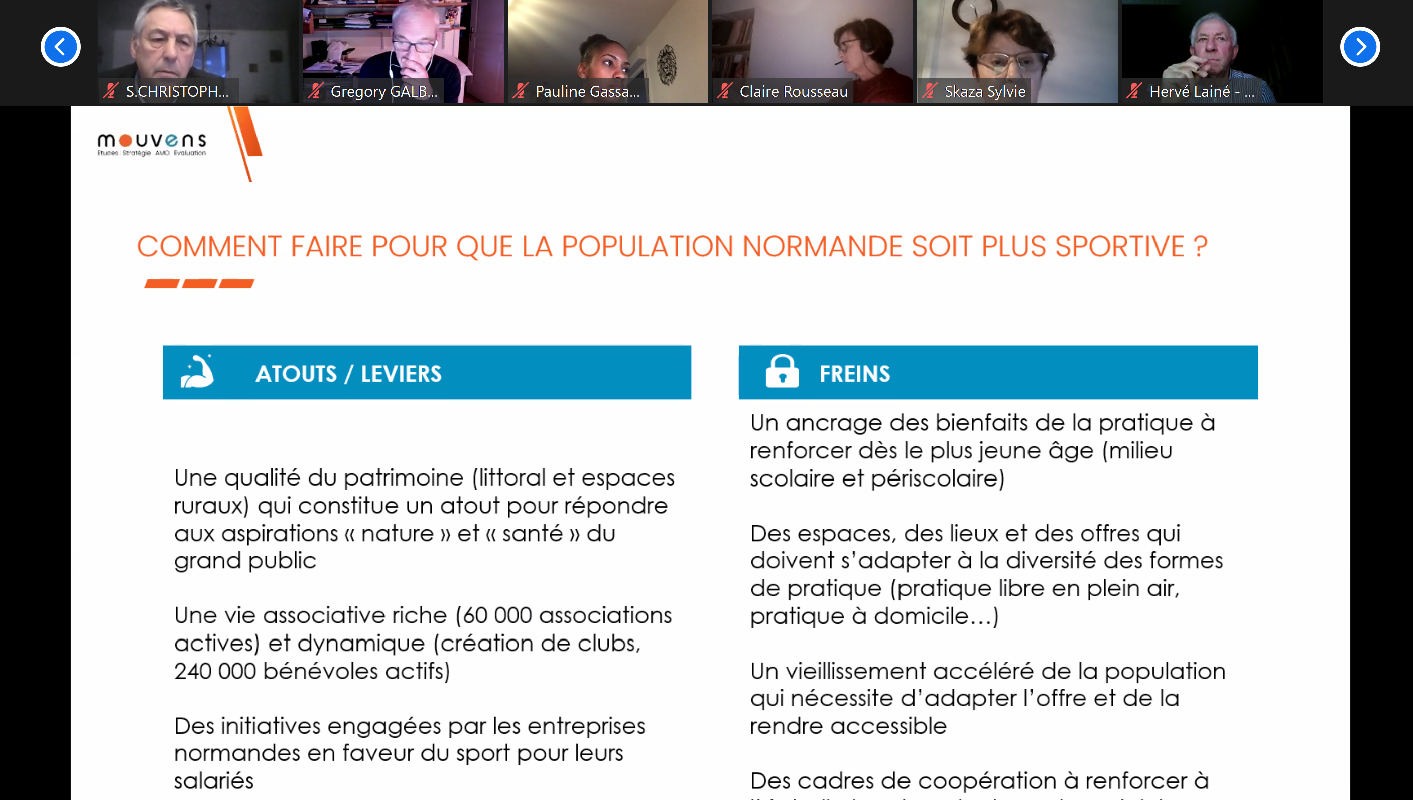 comment faire pour que la population normande soit plus sportive : atouts et freins