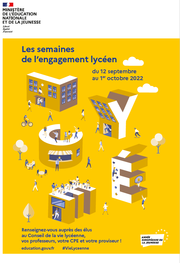 Affiche - engagement lycéen - 22/24