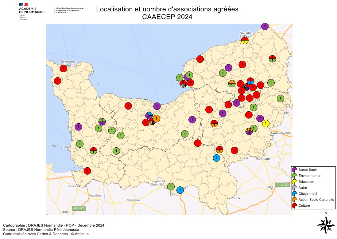 Cartographie CAAECEP Normandie