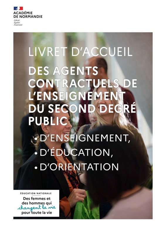 Couvertrure du Livret d'accueil des agents contractuels