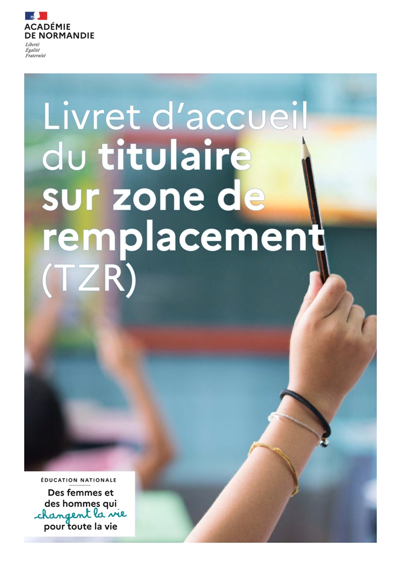 Livret d'accueil du titulaire sur zone de remplacement - couverture
