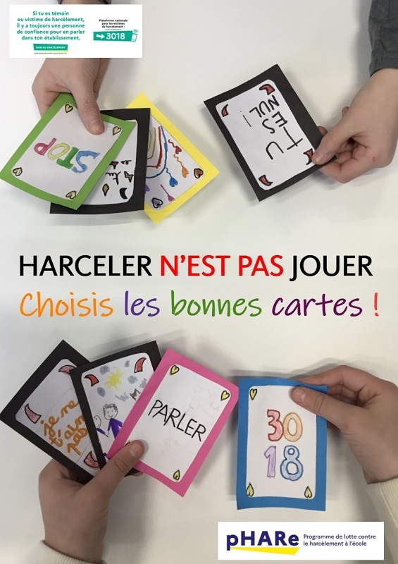 Prix NAH 2025 - Affiche - Ecole BELLEME harceler pas jouer BELLEME