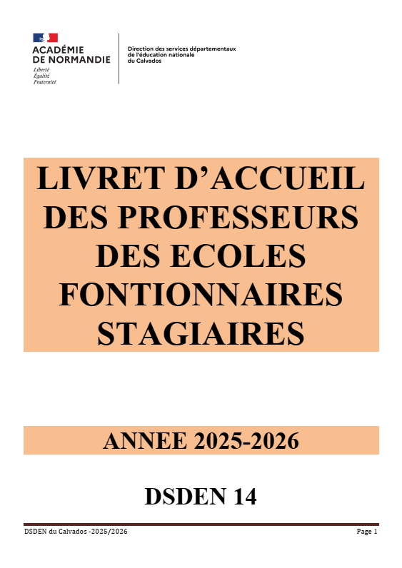 Livret d'accueil PFS 2025