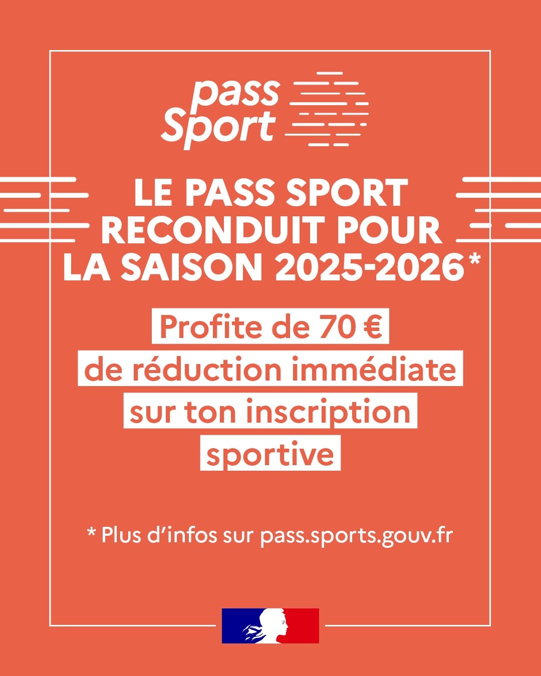 Pass sport 2025 - enregistrement compte avant le 31 décembre 2025