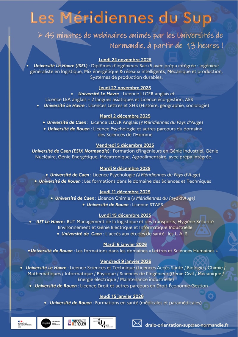 Les Méridiennes - programme complet