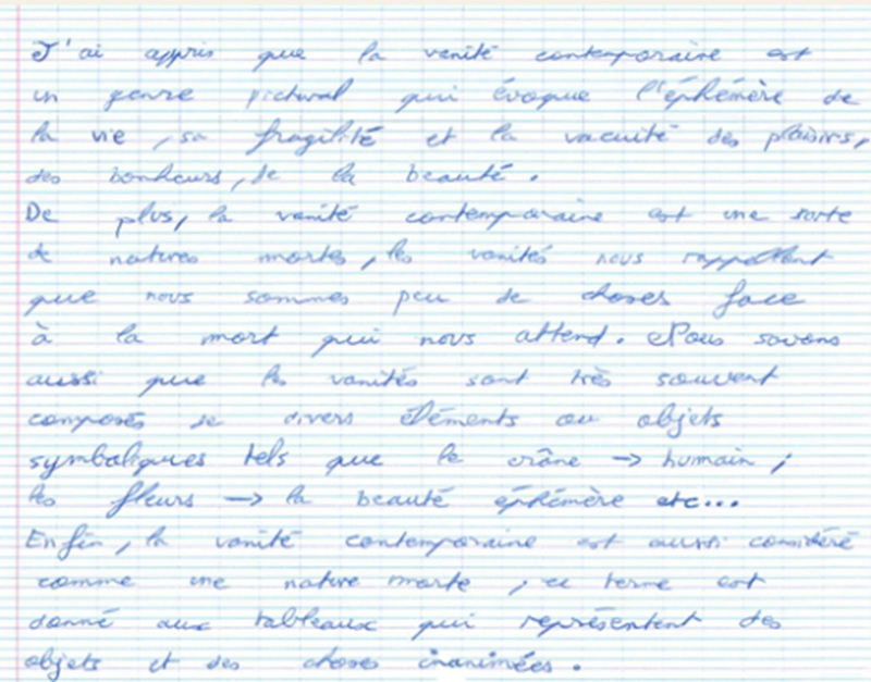 Musales en Normandie - écriture réflexive sur la Vanité aux fleurs et au crâne de Van Veerendel