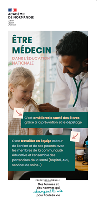 Flyer - Être médecin dans l'Éducation nationale