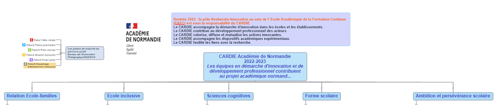 carte mentale des actions accompagnées par le CARDIE