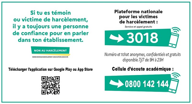Plateforme nationale pour les victimes de harcèlement