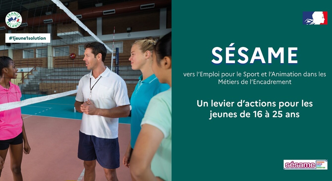 SÉSAME - vers l'emploi pour le sport et l'animation dans les métiers de l'encadrement - Une levier d'actions pour les jeunes de 16 à 25 ans