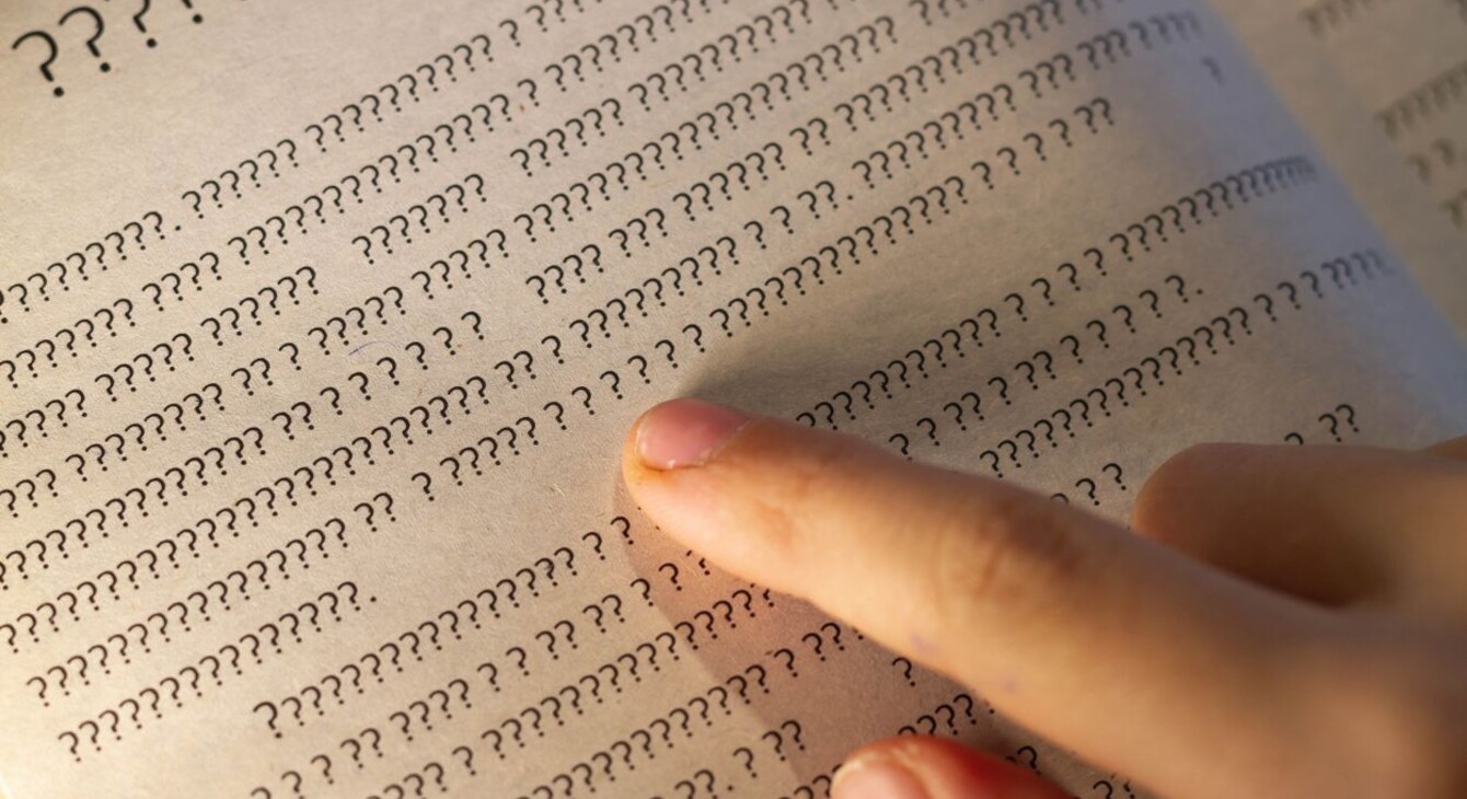 Lecture difficile d'un texte dont les caractères ne sont pas reconnaissables