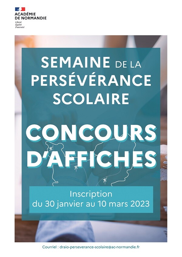 concours d'affiches - semaine de la persévérance scolaire du 30 janvier au 10 mars 2023