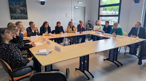 Visite rectrice au collège Jean Jaurès à Evreux